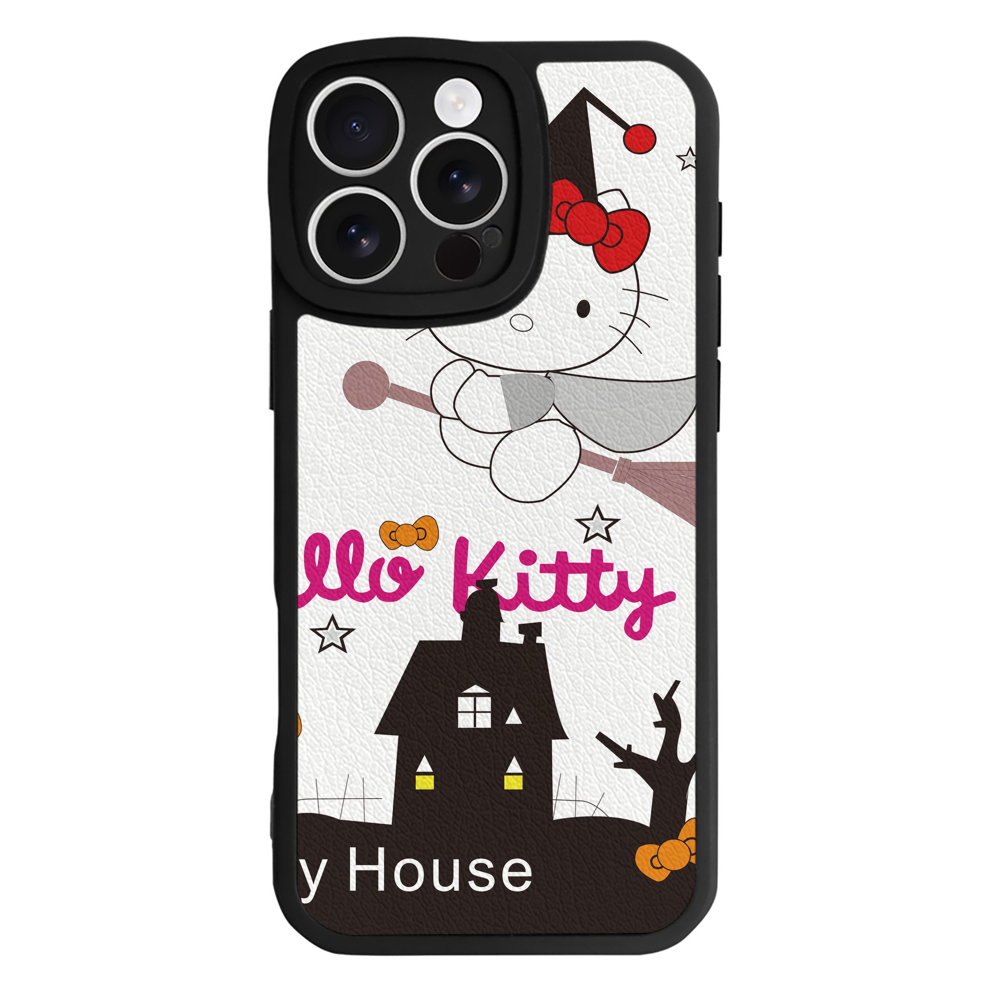 （画像用） Hello Kitty ハローキティ 【iPhone 16シリーズ対応】シリコンスマホケース（レザー調） 材質：シリコン